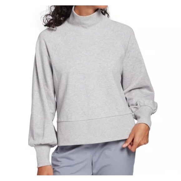 Calia Grey gray turtleneck sweatshirt pullover - Picture 1 of 3